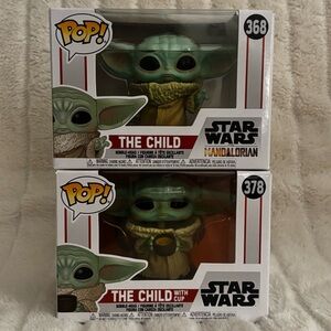 2 Funko Pop The Child #378/#368 Disney Star Wars Mandalorian Grogu